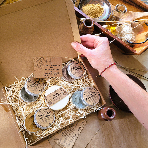 Sustainable Letterbox Gift - Four Face Masks with Facial Soap