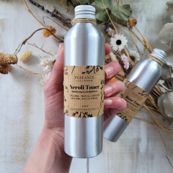 100% Natural Floral Water Face Toner (Organic Neroli, Chamomile & Papaya)