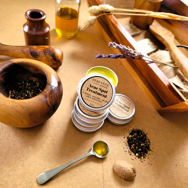 Acne Spot Treatment 7 Herbs, Virgin Shea, Beeswax